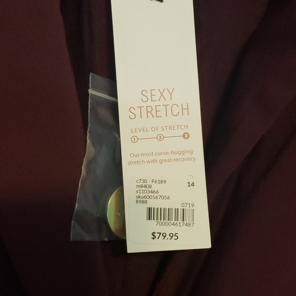 Lane Bryant Wine Blazer sz 14 - Picture 3 of 3